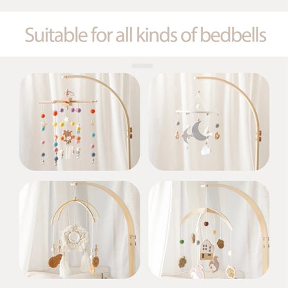 Wooden Crib Music | Rattle Toy & Hanger Set